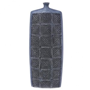 VASO IN RESINA GRIGIO 23 X...
