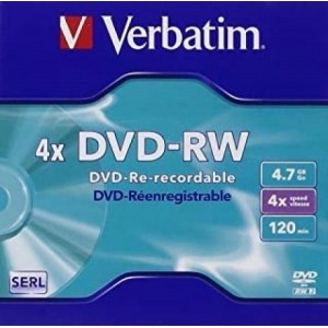 DVD -RW 4.7 VERBATIM 6 X...
