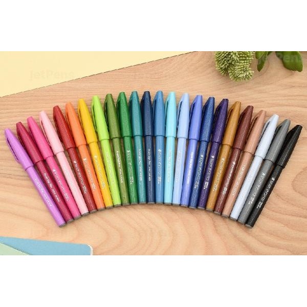 Pennarello Brush Sign Pen - colori assortiti - Pentel - conf. 12 pezzi su